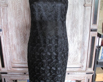 Black lace dress by Hamells. size UK 12/14