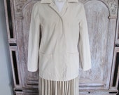Laura Ashley cream beige lightweight car coat mac, size 8