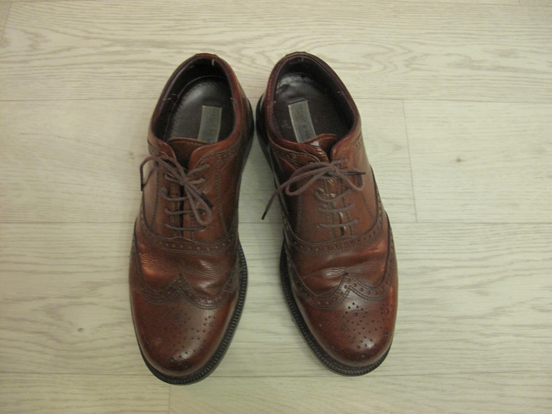 Stead & Simpson classic men's wingtip brogues, brown leather size UK 8 image 1