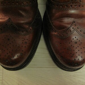Stead & Simpson classic men's wingtip brogues, brown leather size UK 8 image 2