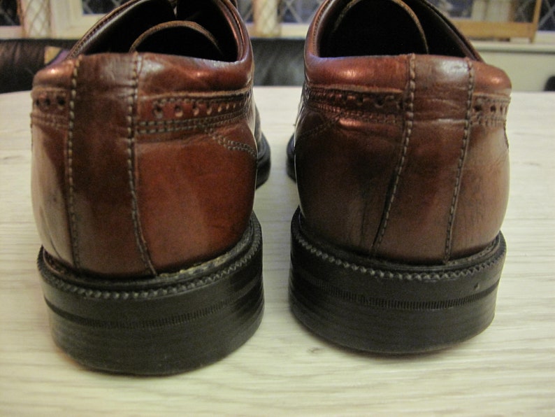 Stead & Simpson classic men's wingtip brogues, brown leather size UK 8 image 4