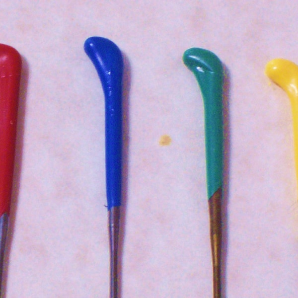 Felting Needles rainbow colours coded for size, 32, 36, 38, 40, rubber tipped for comfort