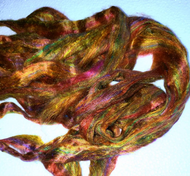 Mulberry Silk Roving, Spinning Fiber, Silk Sliver, Art Yarn, Needle ...