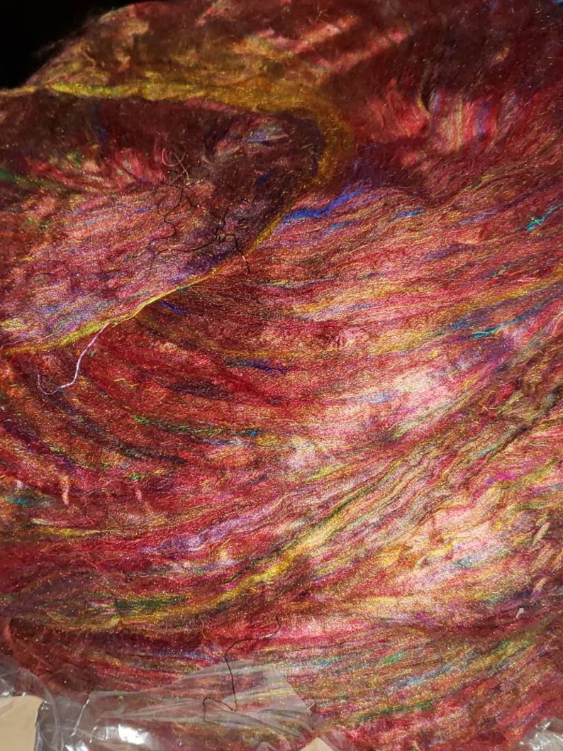 Mulberry Silk Roving, Spinning Fiber, Silk Sliver, Art Yarn, Needle ...