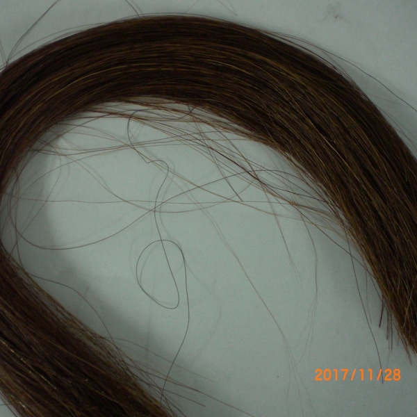 Horse Hair, Natural Brown, 22-26 Inches, 1 Ounce Packages