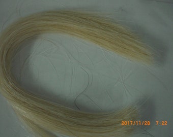 Pelo de caballo, blanco natural, 13-14 pulgadas, paquetes de 1 onza