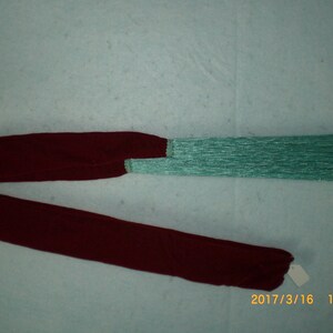 Gourd Dance Sash Red with 14&quot; Turquoise Green Fringe