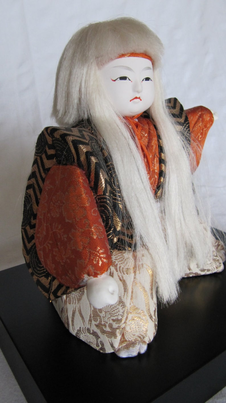 USA shop online Vintage 70´s Japanese Kabuki White Lion Kimekomi Doll