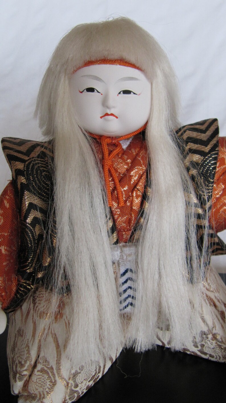 USA shop online Vintage 70´s Japanese Kabuki White Lion Kimekomi Doll