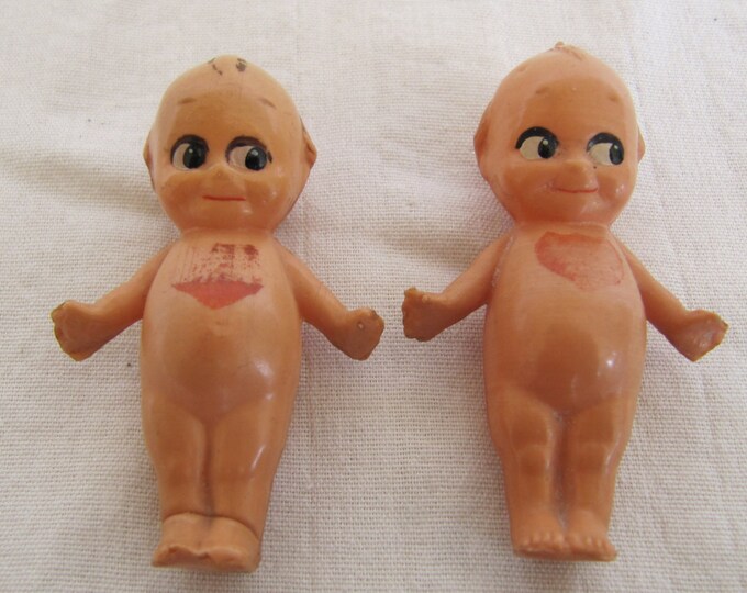 Vintage Celluloid Kewpie Dolls Small Pair Valentine Etsy