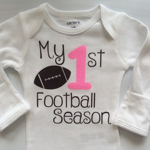 Baby Girl outfit My 1st Football Season baby girl outfit football legwarmers Newborn Football outfit Preemie-24 month image 4