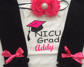 Baby Girl outfit -Coming home outfit - Newborn baby clothes - Personalized baby outfit -NICU grad - preemie outfit -