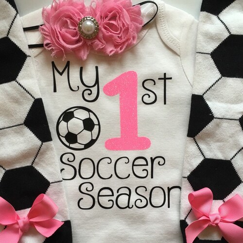 Baby Girl Soccer Day Outfit My 1st Soccer Season Outfit Etsy Canada