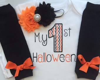 Baby Girl Halloween outfit -Halloween Outfit- Baby girl halloween 1st Halloween outfit - My 1st Halloween