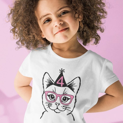 Cat Kitten Birthday Shirt Kitten Birthday Party kitty Cat Etsy