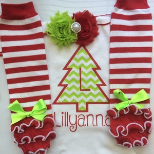 Baby Girl Christmas outfit-  toddler girl Christmas-  Personalized christmas outfit - Christmas photo outfit- newborn christmas clothes