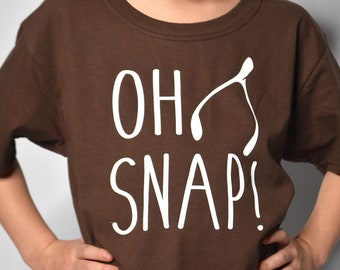 Kid's Thanksgiving shirt - girls thanksgiving shirt - funny thanksgiving shirt - boys thanksgiving shirt - children's - oh snap t-shirt