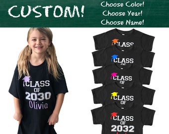 Class of 2032 shirt- Class of 2031 shirt - Class of 2029 shirt - Class of 2030 shirt - Kids Kindergarten shirt -CHOOSE YEAR