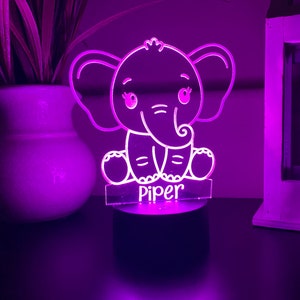 LED night light - Personalized Kid&#39;s night light - LED home decor- Led room light - LED home decor - Teen birthday gift- Custom night light