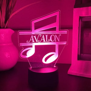 LED night light - Personalized Kid&#39;s night light - LED home decor- Led room light - LED home decor - Teen birthday gift- Custom night light