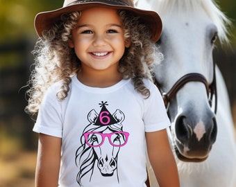 Horse Birthday shirt- Cowboy Rodeo Birthday party - Horse birthday theme shirt- birthday party Horse- Custom