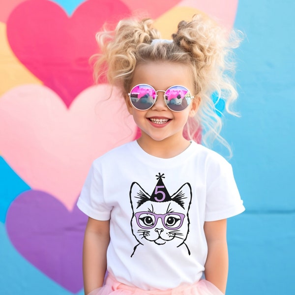 Cat Kitten Birthday shirt- Kitten birthday party -Kitty cat shirt- Cat birthday shirt- birthday party- Custom