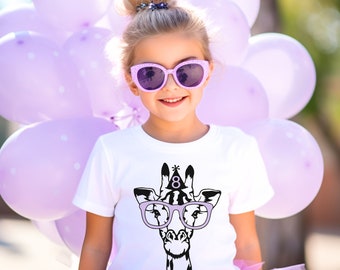 Kid's birthday shirt - zoo birthday - safari birthday - wild birthday - Giraffe Birthday shirt - All ages-Custom birthday shirt