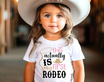 This actually is my first Rodeo Shirt - Baby rodeo outfit - Baby girl rodeo - baby boy rodeo- My 1st rodeo outfit