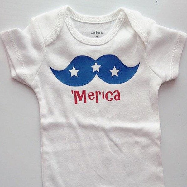 Baby boy baby girl Toddler Boy bodysuit shirt - my first 4th of july outfit - baby girl first 4th - July 4th shirt - merica shirt