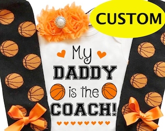 Baby Girl Basketball Outfit - My 1st Basketball Season outfit- Basketball legwarmers - basketball baby outfit - baby girl photo prop