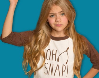 Kid's Thanksgiving shirt - girls thanksgiving shirt - funny thanksgiving shirt - boys thanksgiving shirt - children's thanksgiving - oh snap