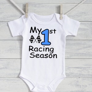 Baby boy Racing outfit - baby boys 1st Racing  Race season outfit - newborn boys outfit - preemie boy outfit - My 1st Racing Season