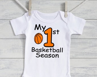 Baby boy Basketball outfit - baby boys 1st Baseketball season outfit - newborn boys outfit - preemie boy outfit - My 1st Basketball Season