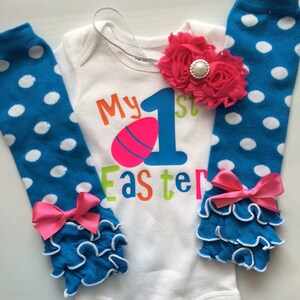 Baby Girl Easter Outfit- MY FIRST EASTER outfit - baby girl spring outfit - newborn easter outfit - my first easter bodysuit