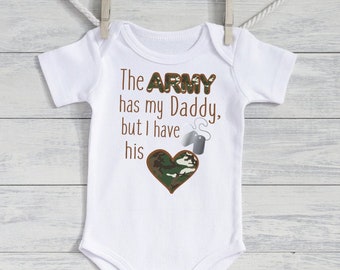 Army Daddy - baby army gift - infant Army gift- Army Mommy - Newborn Army outfit
