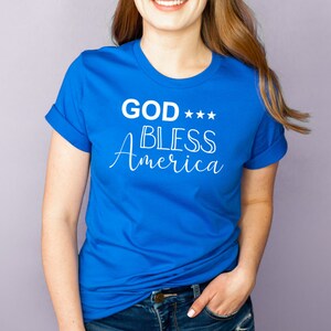 God Bless America- Women's 4th of July shirt - Kids 4th of July shirt - Patriotic shirt