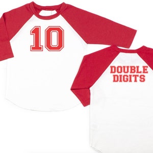 Boys 10th birthday shirt - Girl&#39;s 10th birthday - 10 year old shirt - #doubledigits - 10th birthday - 10 years shirt- Double digits shirt