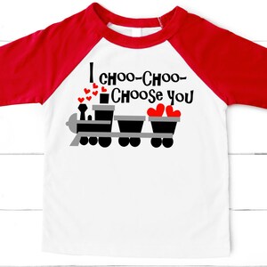 Women&#39;s Valentines Day shirt- Valentine baseball shirt - Teacher Valentines&#39; Day raglan -I Choo Choose you shirt - Ladies Valentines Day-