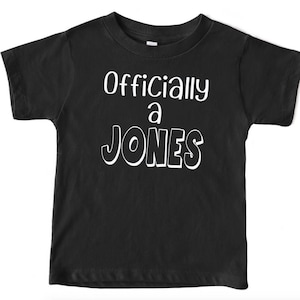 ADOPTION Day shirt- Adoption gift - Toddler Adoption gift -Child adoption gift-  Officially a LAST NAME- custom