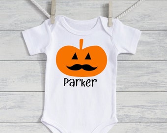 Baby girl Halloween outfit -  My 1st Halloween outfit - Newborn Halloween - baby girl halloween- Personalized Jack o lantern