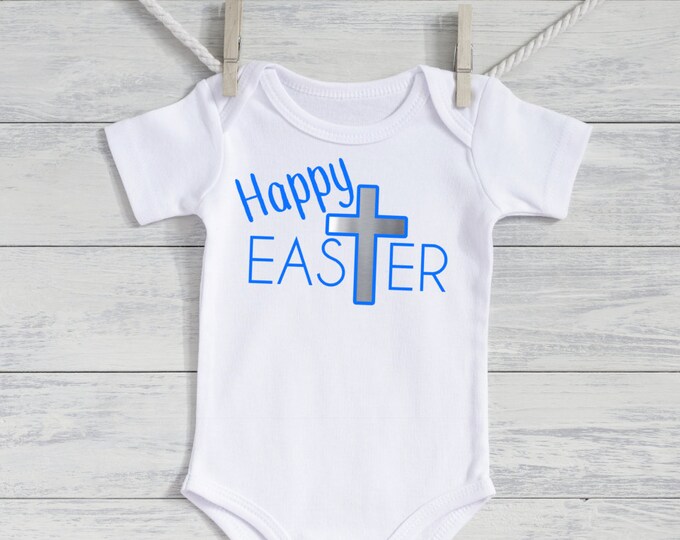 Happy Easter baby outfit - Religious Easter baby outfit - Baby Easter gift- Baby girl Easter outfit - Baby boy Easter outfit