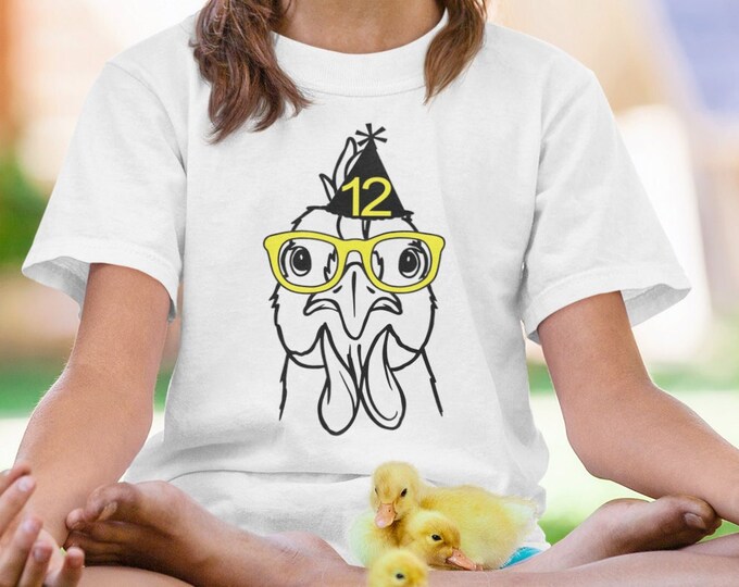 Chicken Birthday shirt- Chicken Chick birthday party -Farm birthday shirt- Barnyard birthday shirt- birthday party- Custom