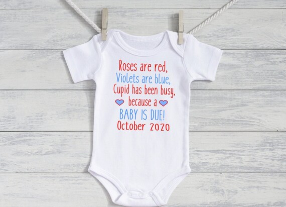 Valentine's Day Pregnancy Announcement Idea Pregnancy | Etsy