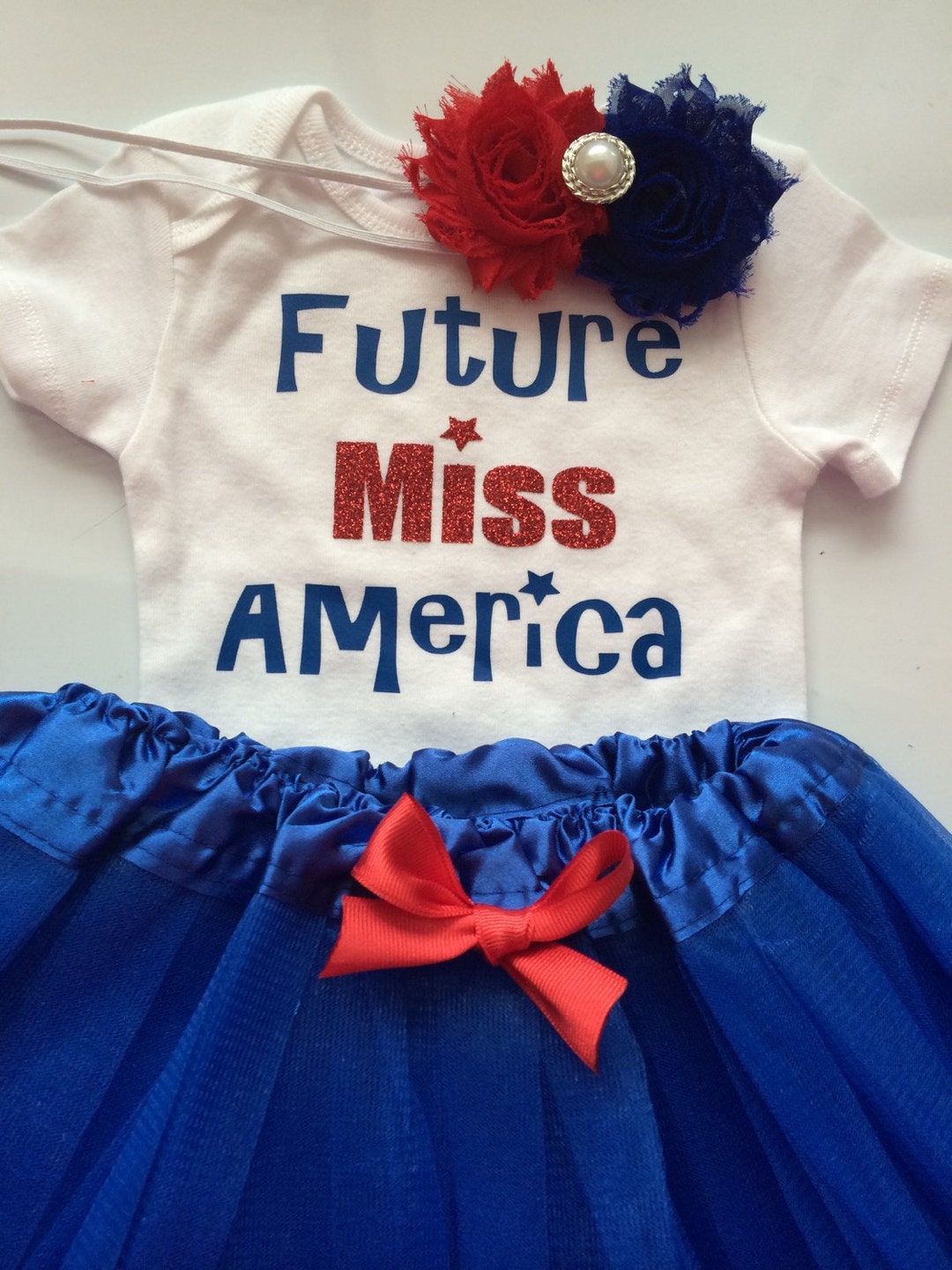 TODDLER Girl Patriotic Outfit Red White Blue Girl Outfit Etsy