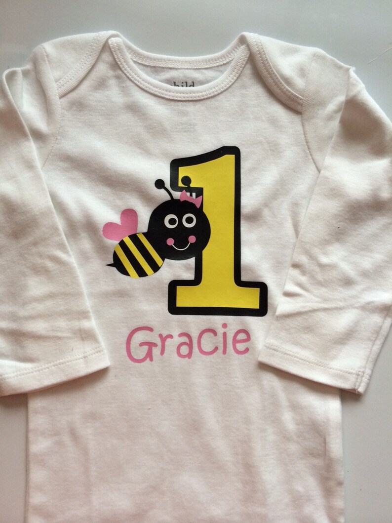 Baby Girl Outfit Bumble Bee 1st Birthday Outfit 1st Bee Etsy