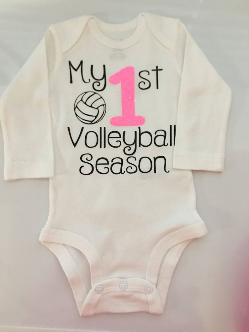 Baby Girl Outfit my 1st Volleyball Season Baby Girl Outfit Etsy