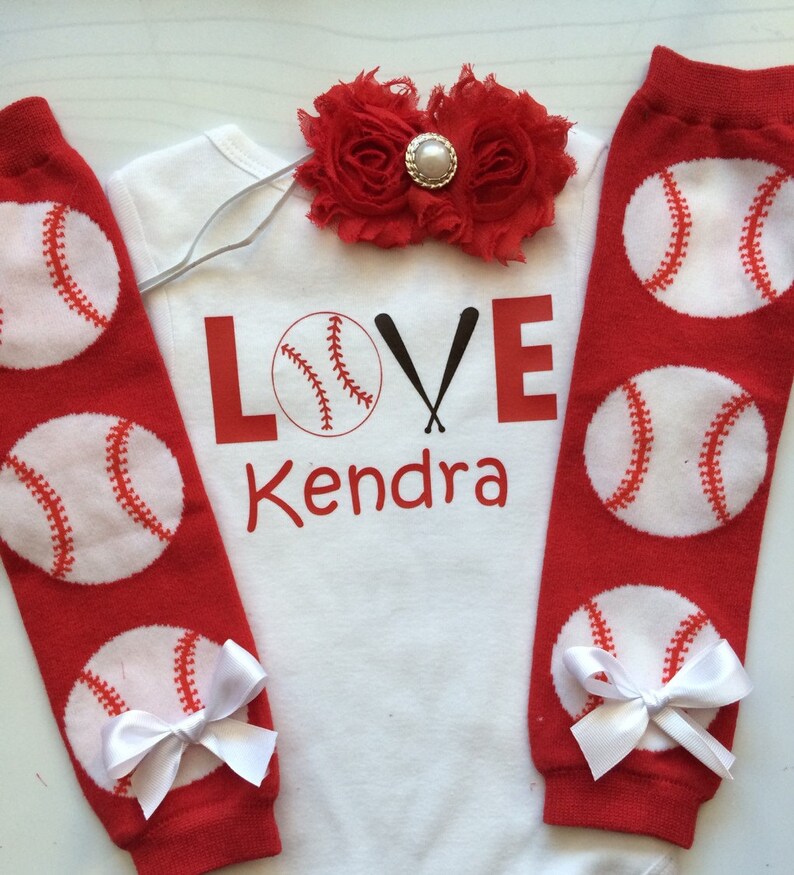 Baby Girl Baseball Baseball Outfit Baseball Bodysuit Etsy