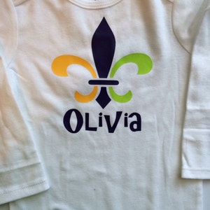 newborn mardi gras outfit girl