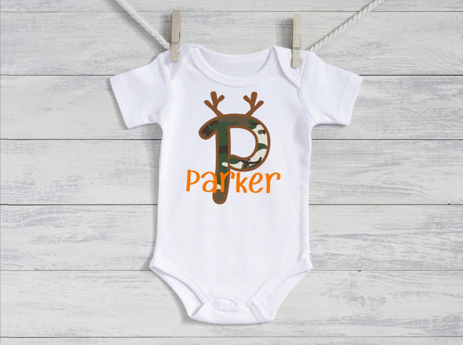 Baby Toddler Boy Hunting Outfit Baby Boy Personalized Outfit Etsy