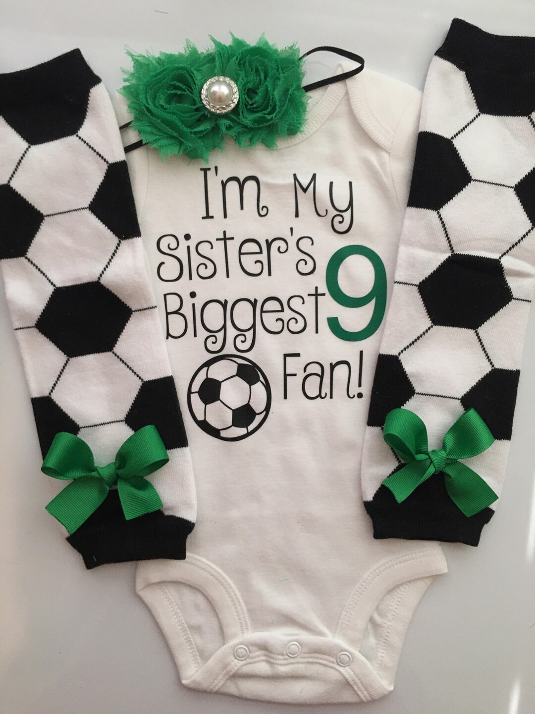 Baby Girl Soccer Day Outfit I'm My Sister's Biggest Etsy